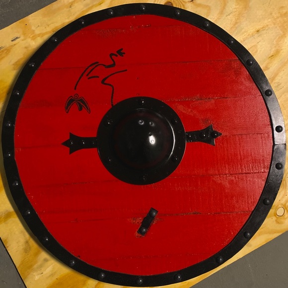 homemade Viking shields, Just pick 375 wood detail is 500 - Picture 2 of 3